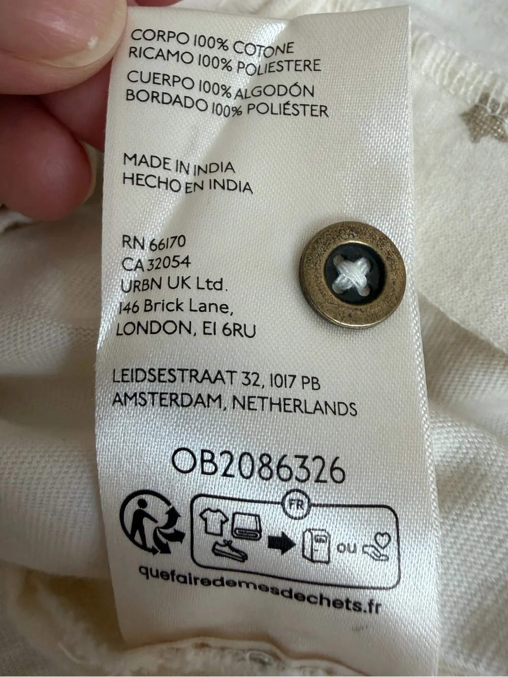 Anthropologie Pilcro Long Sleeve Stardust Graphic Henley Top Size Medium - Picture 15 of 16